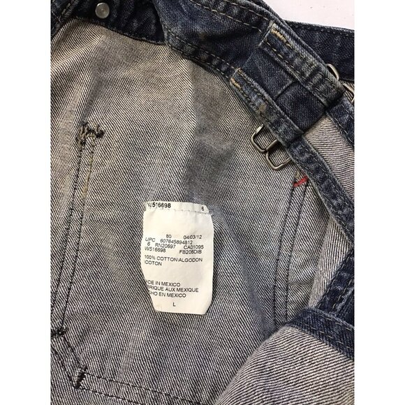 Vintage Dickies Denim L Overalls with Paint Distressed/Retro/Hippy/Boho 🩵 - Picture 7 of 7